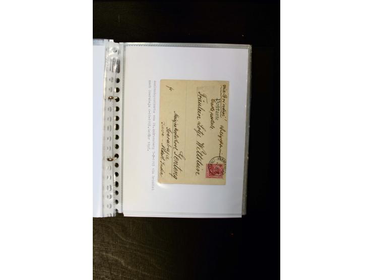 1900/1918, umfangreiche meist gestempelte Sammlung mit u.a 4 Werten 5 M. Reichspost und Mi.-Nr. 92 Ib gestempelt (FA Jäschke-