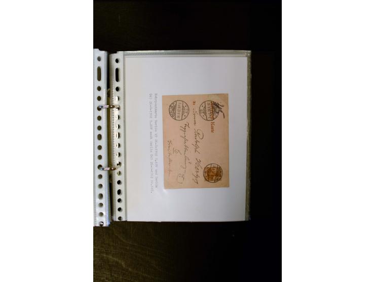 1900/1918, umfangreiche meist gestempelte Sammlung mit u.a 4 Werten 5 M. Reichspost und Mi.-Nr. 92 Ib gestempelt (FA Jäschke-
