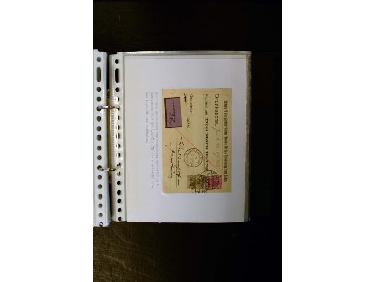 1900/1918, umfangreiche meist gestempelte Sammlung mit u.a 4 Werten 5 M. Reichspost und Mi.-Nr. 92 Ib gestempelt (FA Jäschke-