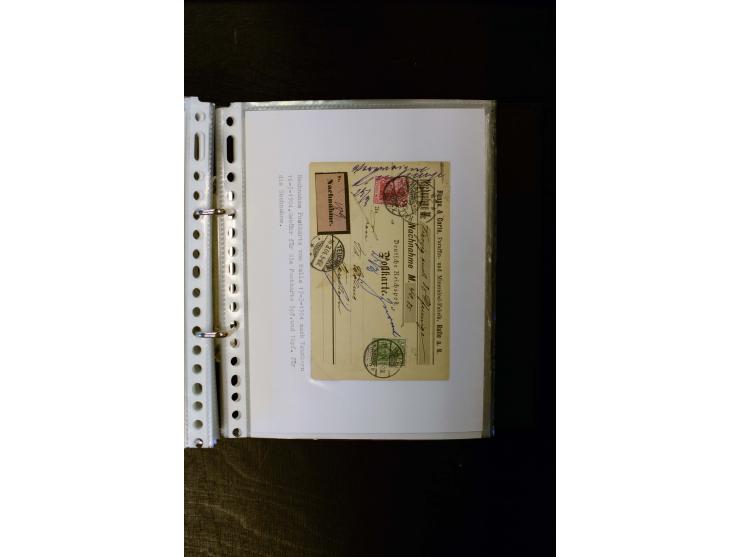 1900/1918, umfangreiche meist gestempelte Sammlung mit u.a 4 Werten 5 M. Reichspost und Mi.-Nr. 92 Ib gestempelt (FA Jäschke-