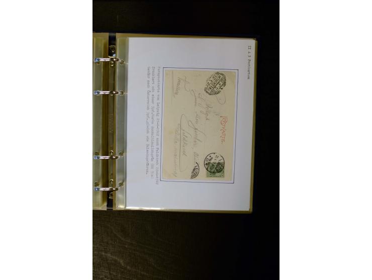 1900/1918, umfangreiche meist gestempelte Sammlung mit u.a 4 Werten 5 M. Reichspost und Mi.-Nr. 92 Ib gestempelt (FA Jäschke-