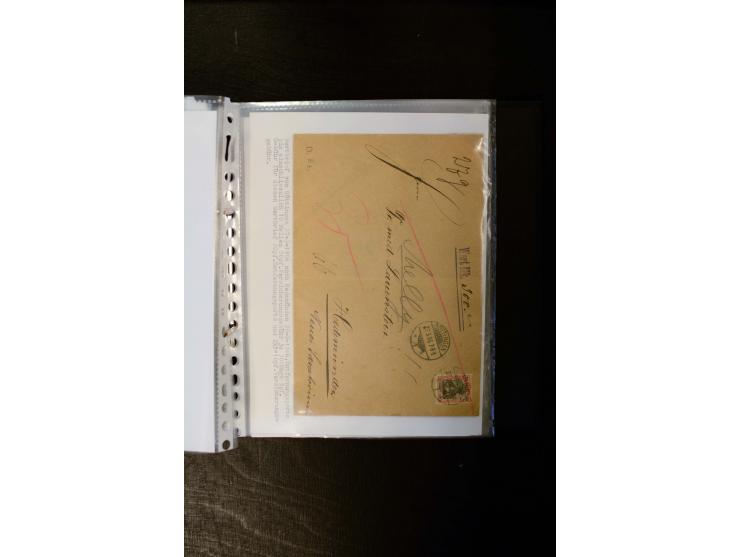 1900/1918, umfangreiche meist gestempelte Sammlung mit u.a 4 Werten 5 M. Reichspost und Mi.-Nr. 92 Ib gestempelt (FA Jäschke-