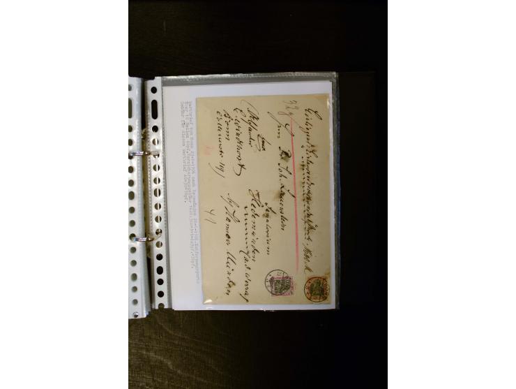 1900/1918, umfangreiche meist gestempelte Sammlung mit u.a 4 Werten 5 M. Reichspost und Mi.-Nr. 92 Ib gestempelt (FA Jäschke-