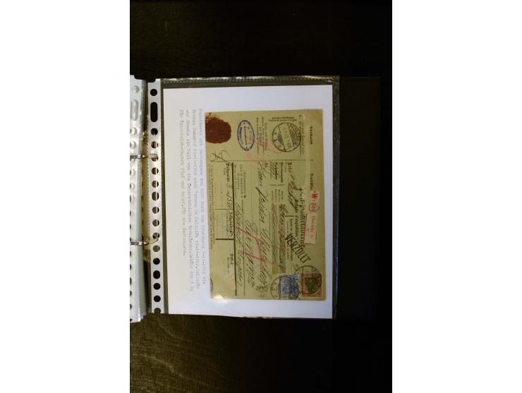 1900/1918, umfangreiche meist gestempelte Sammlung mit u.a 4 Werten 5 M. Reichspost und Mi.-Nr. 92 Ib gestempelt (FA Jäschke-