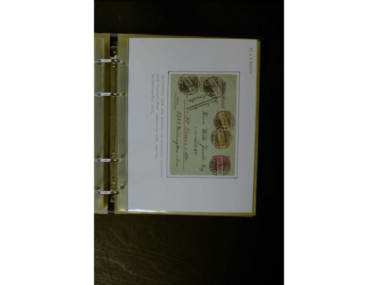 1900/1918, umfangreiche meist gestempelte Sammlung mit u.a 4 Werten 5 M. Reichspost und Mi.-Nr. 92 Ib gestempelt (FA Jäschke-