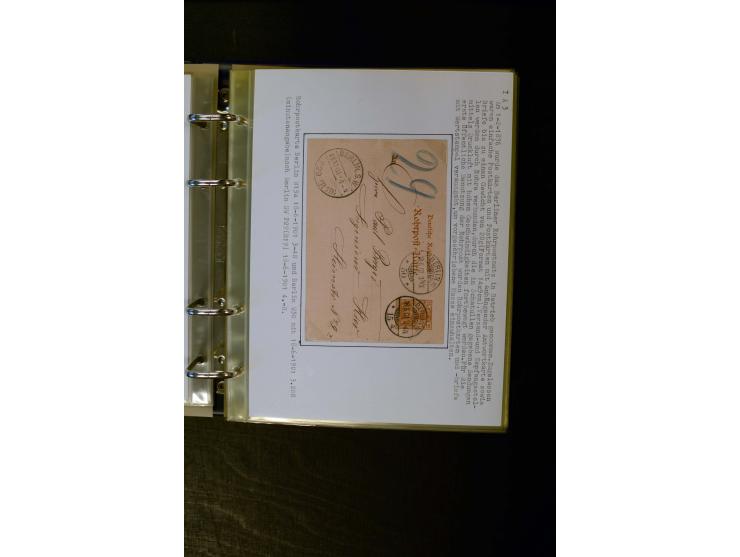 1900/1918, umfangreiche meist gestempelte Sammlung mit u.a 4 Werten 5 M. Reichspost und Mi.-Nr. 92 Ib gestempelt (FA Jäschke-