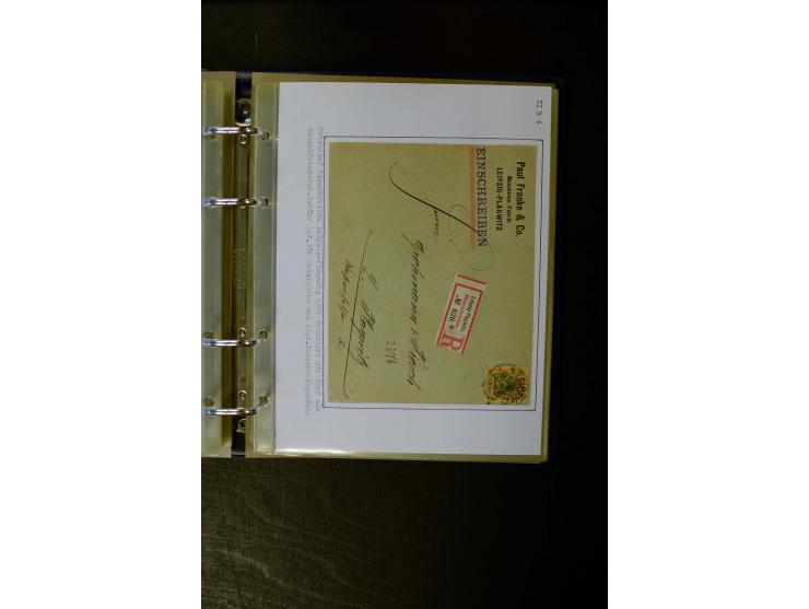 1900/1918, umfangreiche meist gestempelte Sammlung mit u.a 4 Werten 5 M. Reichspost und Mi.-Nr. 92 Ib gestempelt (FA Jäschke-