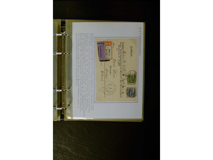 1900/1918, umfangreiche meist gestempelte Sammlung mit u.a 4 Werten 5 M. Reichspost und Mi.-Nr. 92 Ib gestempelt (FA Jäschke-