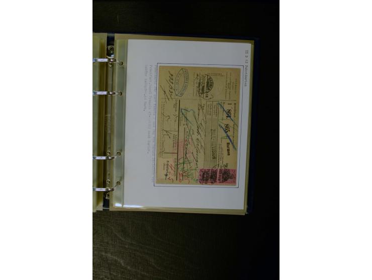 1900/1918, umfangreiche meist gestempelte Sammlung mit u.a 4 Werten 5 M. Reichspost und Mi.-Nr. 92 Ib gestempelt (FA Jäschke-