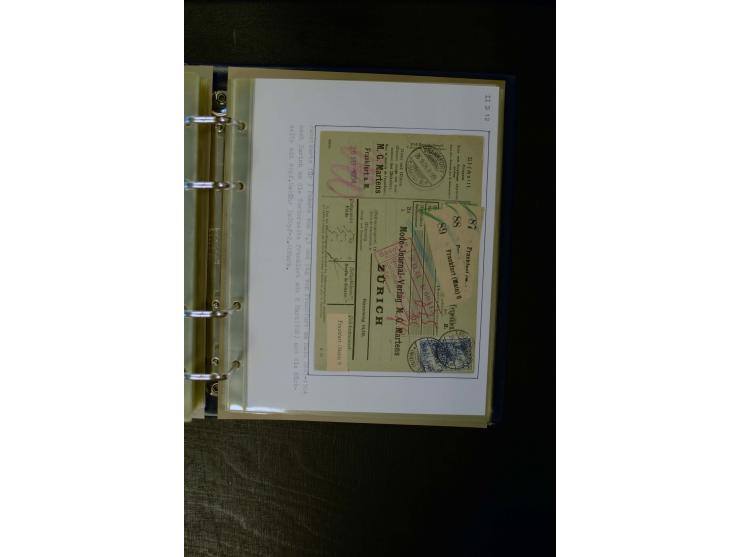 1900/1918, umfangreiche meist gestempelte Sammlung mit u.a 4 Werten 5 M. Reichspost und Mi.-Nr. 92 Ib gestempelt (FA Jäschke-