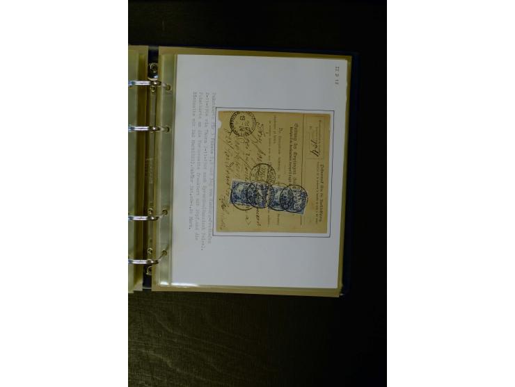 1900/1918, umfangreiche meist gestempelte Sammlung mit u.a 4 Werten 5 M. Reichspost und Mi.-Nr. 92 Ib gestempelt (FA Jäschke-