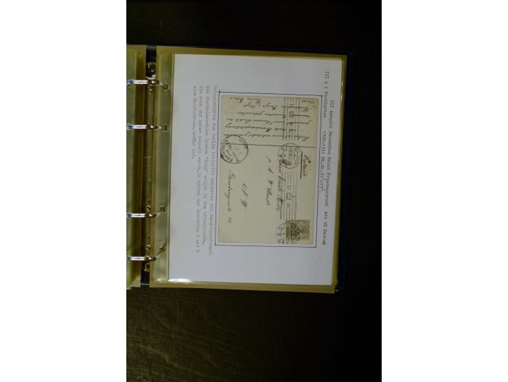 1900/1918, umfangreiche meist gestempelte Sammlung mit u.a 4 Werten 5 M. Reichspost und Mi.-Nr. 92 Ib gestempelt (FA Jäschke-