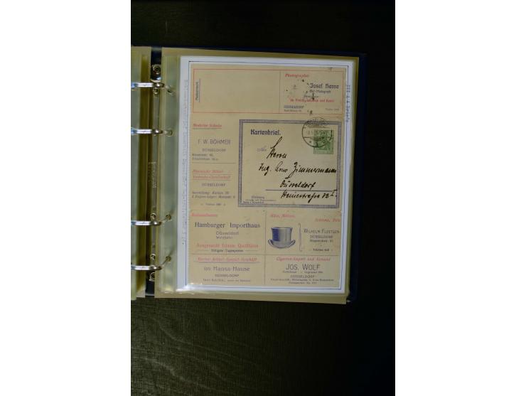 1900/1918, umfangreiche meist gestempelte Sammlung mit u.a 4 Werten 5 M. Reichspost und Mi.-Nr. 92 Ib gestempelt (FA Jäschke-