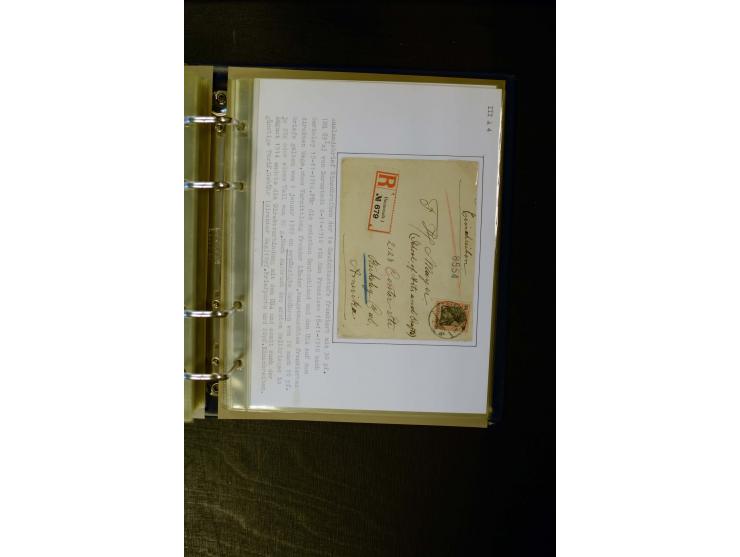 1900/1918, umfangreiche meist gestempelte Sammlung mit u.a 4 Werten 5 M. Reichspost und Mi.-Nr. 92 Ib gestempelt (FA Jäschke-