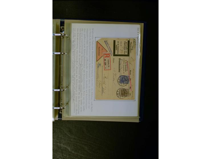 1900/1918, umfangreiche meist gestempelte Sammlung mit u.a 4 Werten 5 M. Reichspost und Mi.-Nr. 92 Ib gestempelt (FA Jäschke-