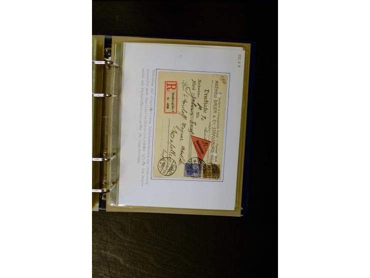 1900/1918, umfangreiche meist gestempelte Sammlung mit u.a 4 Werten 5 M. Reichspost und Mi.-Nr. 92 Ib gestempelt (FA Jäschke-
