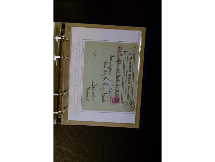 1900/1918, umfangreiche meist gestempelte Sammlung mit u.a 4 Werten 5 M. Reichspost und Mi.-Nr. 92 Ib gestempelt (FA Jäschke-