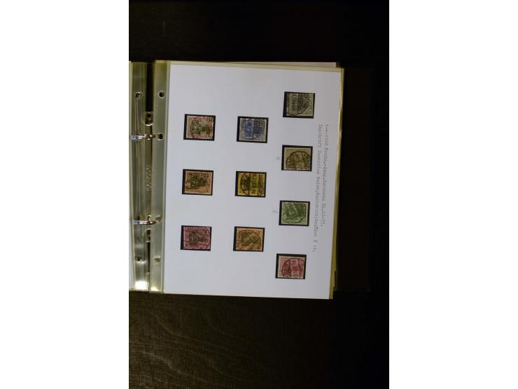1900/1918, umfangreiche meist gestempelte Sammlung mit u.a 4 Werten 5 M. Reichspost und Mi.-Nr. 92 Ib gestempelt (FA Jäschke-