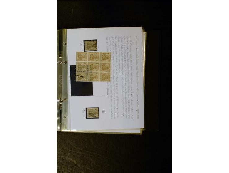 1900/1918, umfangreiche meist gestempelte Sammlung mit u.a 4 Werten 5 M. Reichspost und Mi.-Nr. 92 Ib gestempelt (FA Jäschke-