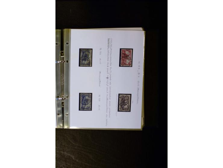 1900/1918, umfangreiche meist gestempelte Sammlung mit u.a 4 Werten 5 M. Reichspost und Mi.-Nr. 92 Ib gestempelt (FA Jäschke-