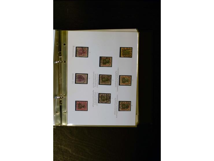 1900/1918, umfangreiche meist gestempelte Sammlung mit u.a 4 Werten 5 M. Reichspost und Mi.-Nr. 92 Ib gestempelt (FA Jäschke-