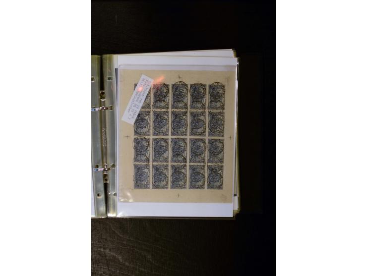 1900/1918, umfangreiche meist gestempelte Sammlung mit u.a 4 Werten 5 M. Reichspost und Mi.-Nr. 92 Ib gestempelt (FA Jäschke-