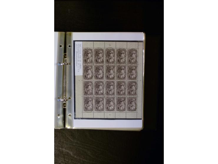 1900/1918, umfangreiche meist gestempelte Sammlung mit u.a 4 Werten 5 M. Reichspost und Mi.-Nr. 92 Ib gestempelt (FA Jäschke-