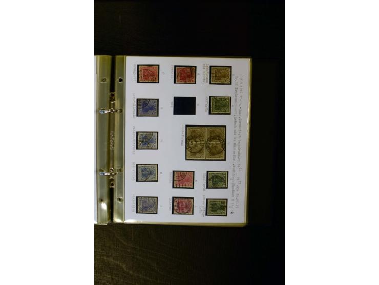 1900/1918, umfangreiche meist gestempelte Sammlung mit u.a 4 Werten 5 M. Reichspost und Mi.-Nr. 92 Ib gestempelt (FA Jäschke-