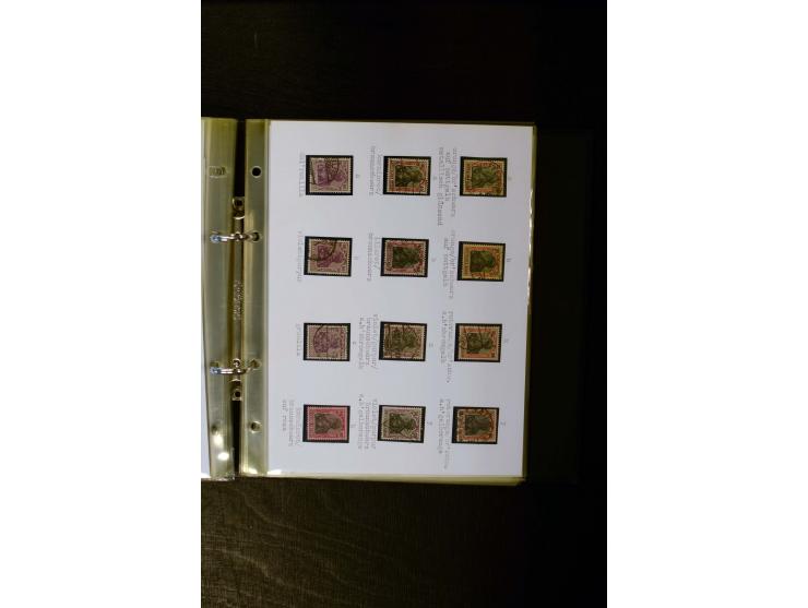 1900/1918, umfangreiche meist gestempelte Sammlung mit u.a 4 Werten 5 M. Reichspost und Mi.-Nr. 92 Ib gestempelt (FA Jäschke-