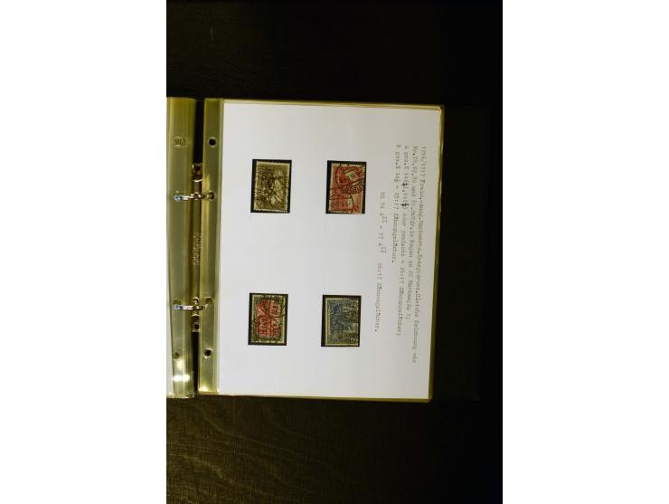 1900/1918, umfangreiche meist gestempelte Sammlung mit u.a 4 Werten 5 M. Reichspost und Mi.-Nr. 92 Ib gestempelt (FA Jäschke-