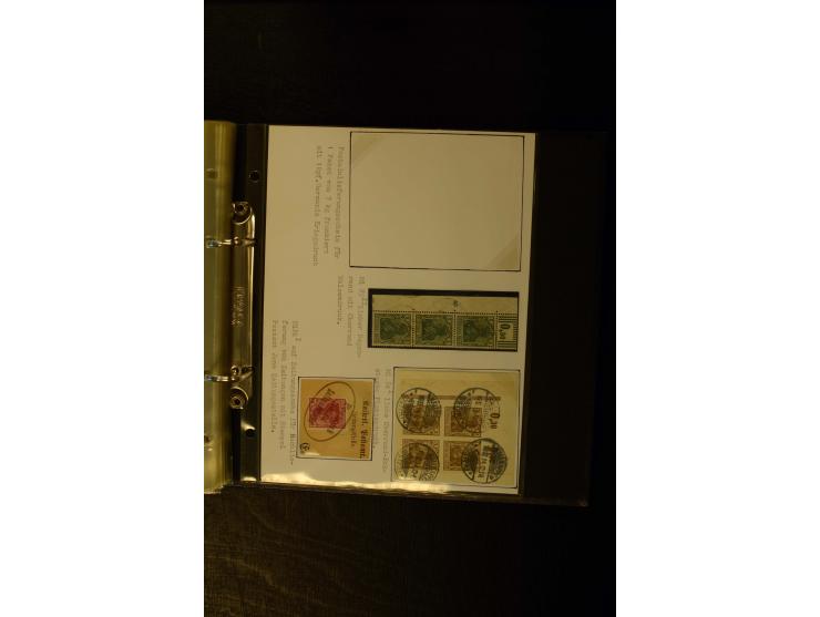 1900/1918, umfangreiche meist gestempelte Sammlung mit u.a 4 Werten 5 M. Reichspost und Mi.-Nr. 92 Ib gestempelt (FA Jäschke-