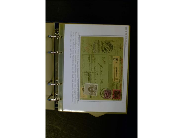 1900/1918, umfangreiche meist gestempelte Sammlung mit u.a 4 Werten 5 M. Reichspost und Mi.-Nr. 92 Ib gestempelt (FA Jäschke-