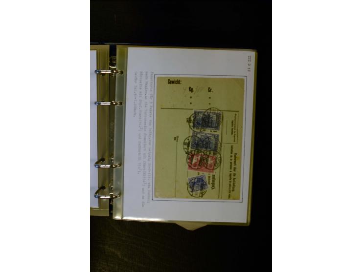 1900/1918, umfangreiche meist gestempelte Sammlung mit u.a 4 Werten 5 M. Reichspost und Mi.-Nr. 92 Ib gestempelt (FA Jäschke-