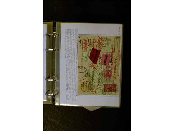 1900/1918, umfangreiche meist gestempelte Sammlung mit u.a 4 Werten 5 M. Reichspost und Mi.-Nr. 92 Ib gestempelt (FA Jäschke-