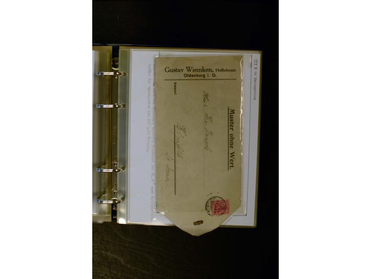 1900/1918, umfangreiche meist gestempelte Sammlung mit u.a 4 Werten 5 M. Reichspost und Mi.-Nr. 92 Ib gestempelt (FA Jäschke-