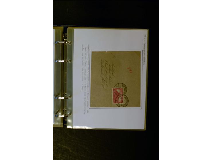 1900/1918, umfangreiche meist gestempelte Sammlung mit u.a 4 Werten 5 M. Reichspost und Mi.-Nr. 92 Ib gestempelt (FA Jäschke-