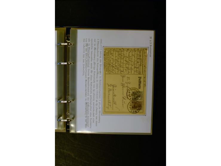 1900/1918, umfangreiche meist gestempelte Sammlung mit u.a 4 Werten 5 M. Reichspost und Mi.-Nr. 92 Ib gestempelt (FA Jäschke-