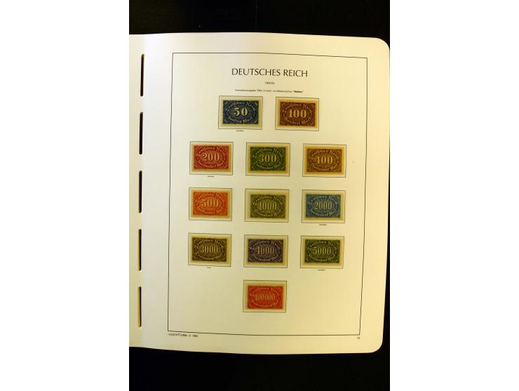 1919/45, postfrische und ungebrauchte Sammlung, ab Weimar kpl., dazu etwas Besetzung II mit u.a. Theresienstadt-Zulassungsmar