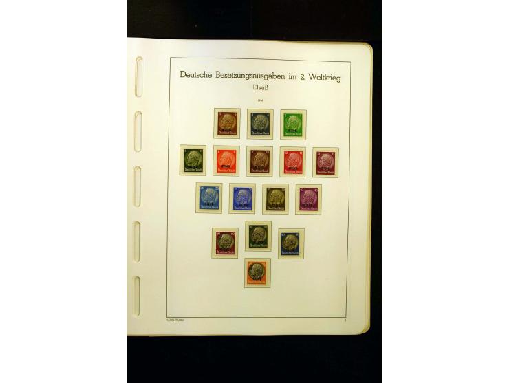 1919/45, postfrische und ungebrauchte Sammlung, ab Weimar kpl., dazu etwas Besetzung II mit u.a. Theresienstadt-Zulassungsmar