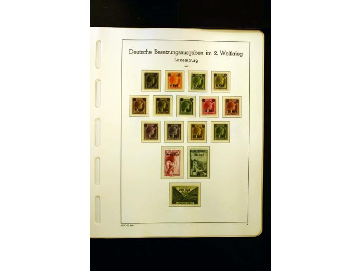 1919/45, postfrische und ungebrauchte Sammlung, ab Weimar kpl., dazu etwas Besetzung II mit u.a. Theresienstadt-Zulassungsmar