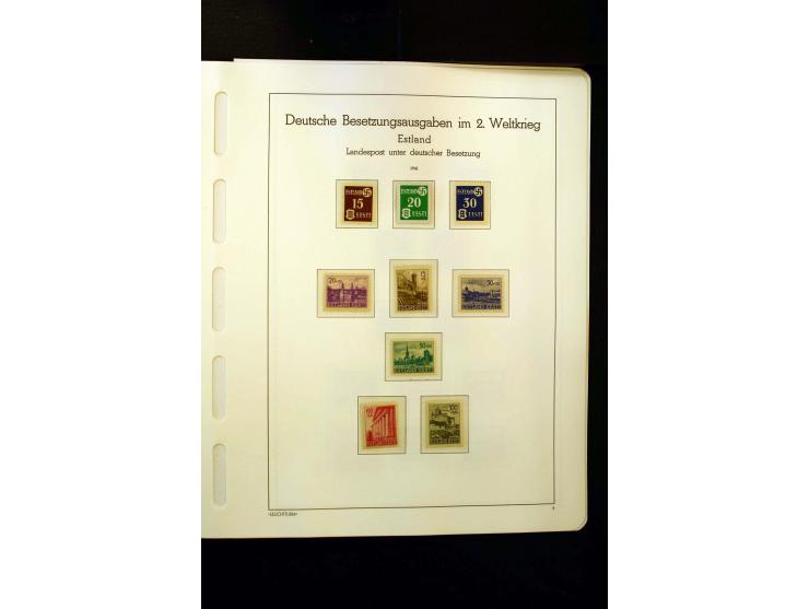 1919/45, postfrische und ungebrauchte Sammlung, ab Weimar kpl., dazu etwas Besetzung II mit u.a. Theresienstadt-Zulassungsmar