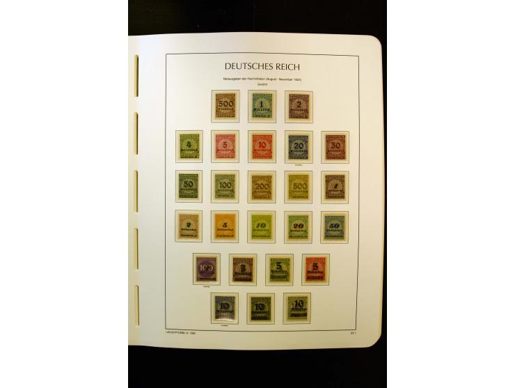 1919/45, postfrische und ungebrauchte Sammlung, ab Weimar kpl., dazu etwas Besetzung II mit u.a. Theresienstadt-Zulassungsmar
