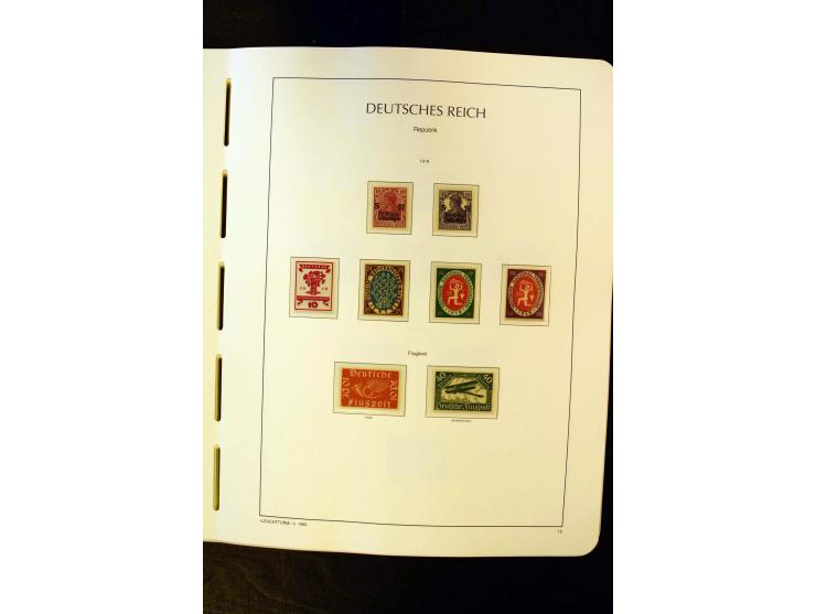 1919/45, postfrische und ungebrauchte Sammlung, ab Weimar kpl., dazu etwas Besetzung II mit u.a. Theresienstadt-Zulassungsmar