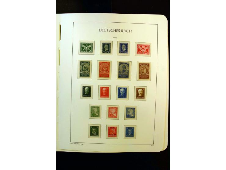 1919/45, postfrische und ungebrauchte Sammlung, ab Weimar kpl., dazu etwas Besetzung II mit u.a. Theresienstadt-Zulassungsmar
