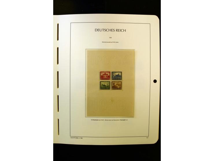 1919/45, postfrische und ungebrauchte Sammlung, ab Weimar kpl., dazu etwas Besetzung II mit u.a. Theresienstadt-Zulassungsmar