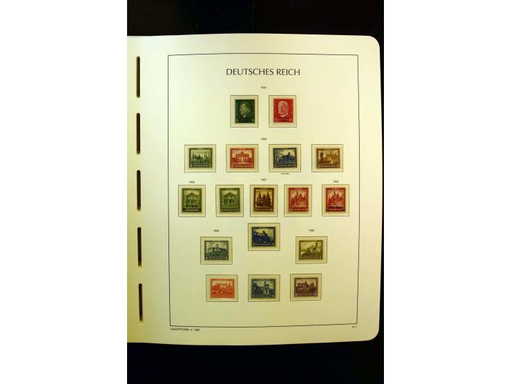 1919/45, postfrische und ungebrauchte Sammlung, ab Weimar kpl., dazu etwas Besetzung II mit u.a. Theresienstadt-Zulassungsmar