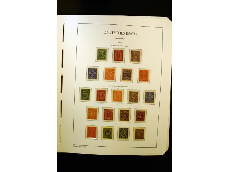 1919/45, postfrische und ungebrauchte Sammlung, ab Weimar kpl., dazu etwas Besetzung II mit u.a. Theresienstadt-Zulassungsmar