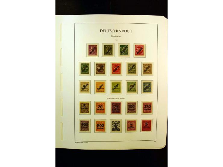 1919/45, postfrische und ungebrauchte Sammlung, ab Weimar kpl., dazu etwas Besetzung II mit u.a. Theresienstadt-Zulassungsmar