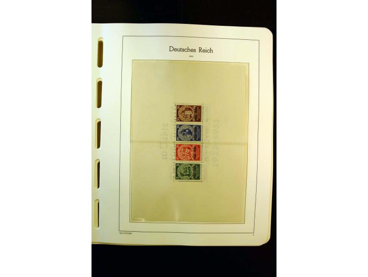 1919/45, postfrische und ungebrauchte Sammlung, ab Weimar kpl., dazu etwas Besetzung II mit u.a. Theresienstadt-Zulassungsmar