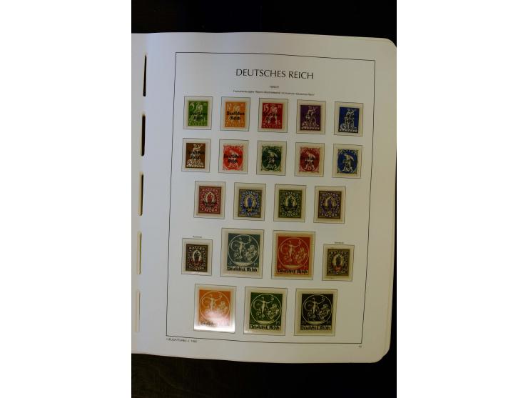 1919/45, postfrische und ungebrauchte Sammlung, ab Weimar kpl., dazu etwas Besetzung II mit u.a. Theresienstadt-Zulassungsmar